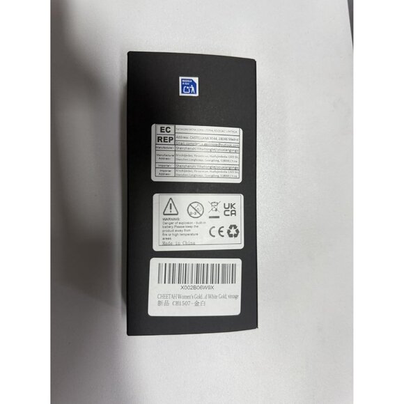 Cheetah Women's Gold White Gold Bangle Small Vintage Bracelet Waterproof Watch - Picture 8 of 13